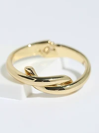 Silver Gold Plated Knot Bangle Bracelet