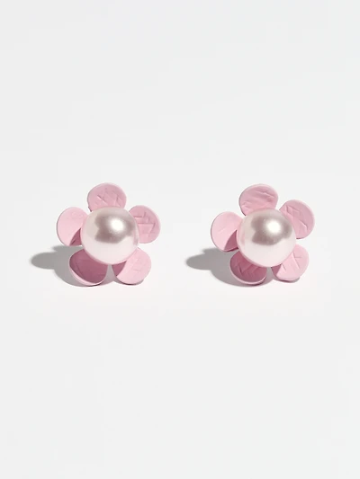 Flower Pearl Earrings