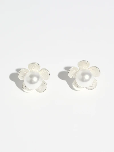 Flower Pearl Earrings