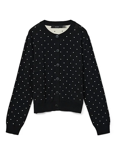 Vero Moda Saba Long Sleeve Polkadot Cardigan