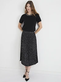 Short Sleeve Mossy Crew Neck Sweater