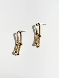 14K Gold Plated Hardware Earrings