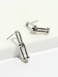 Silver Hardware Earrings