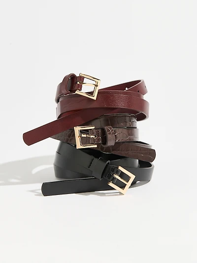 Skinny Trio Belt Set