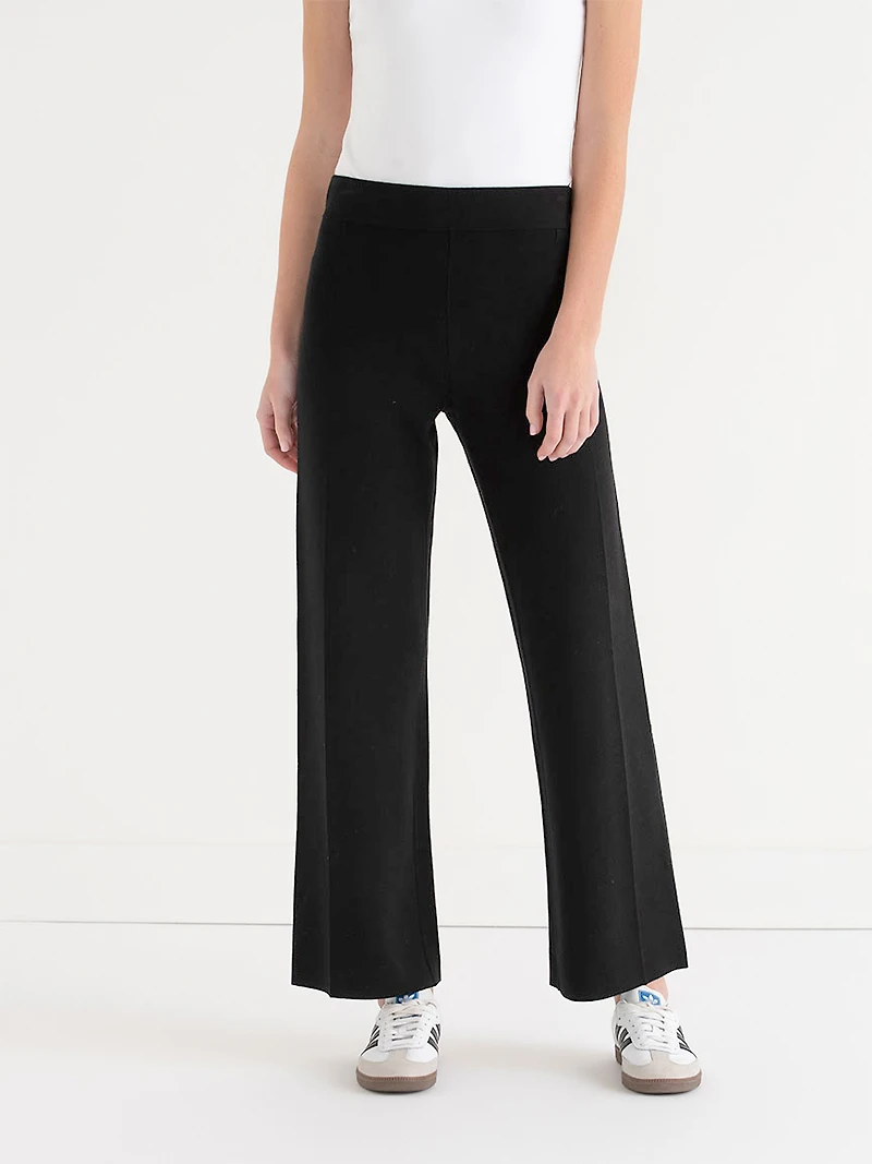Sweater Knit Wide Leg Pant
