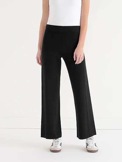Sweater Knit Wide Leg Pant