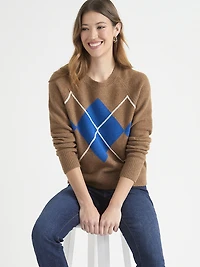 Wool-Blend Mossy Sweater