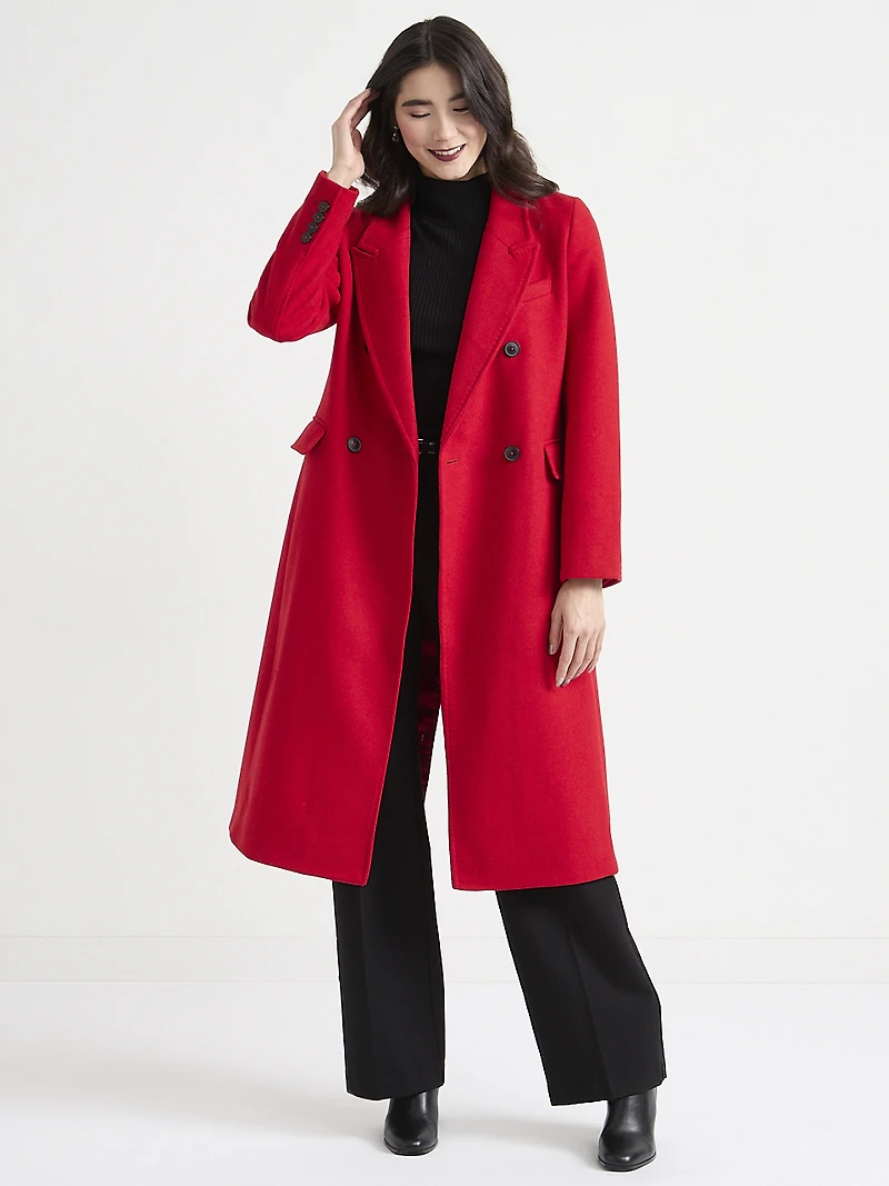 Connie Double Breasted Long Coat