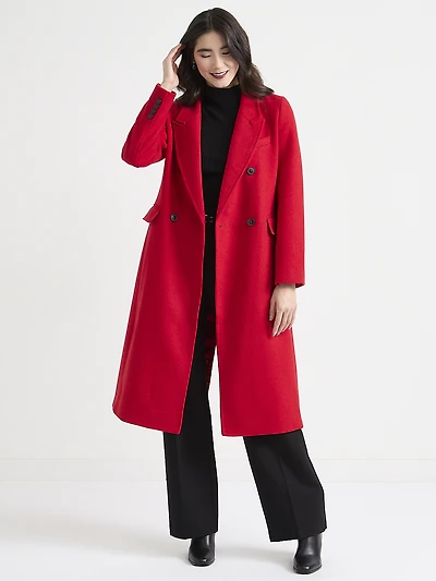 Connie Double Breasted Long Coat