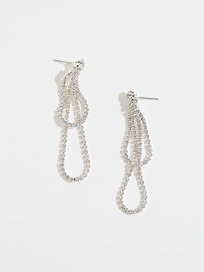 Crystal Double Loop Earring