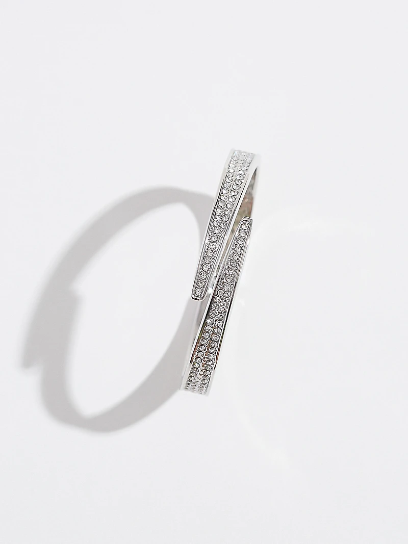 Crystal Hinge Bangle Bracelet