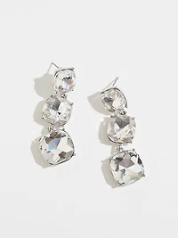 Long Crystal Dangle Earrings