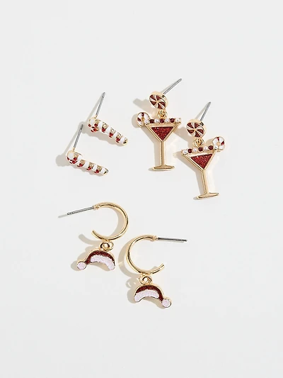 Peppermint Trio Earrings