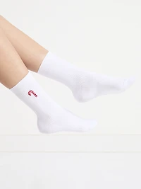 Ribbed High-Crew Socks