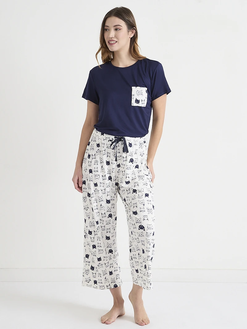 T-Shirt & Straight Leg Sleep Set