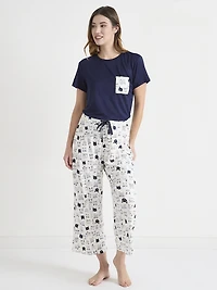 T-Shirt & Straight Leg Sleep Set