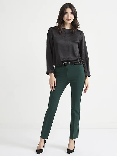 Long Sleeve Satin Bubble Top