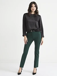 Long Sleeve Satin Bubble Top