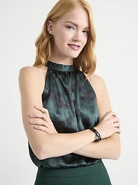 Satin Halter Blouse