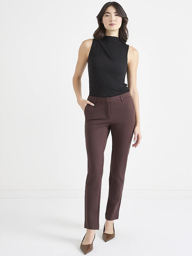 Mid Rise Slim Ankle Pant