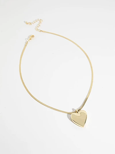 Heart Pendant Gold Necklace