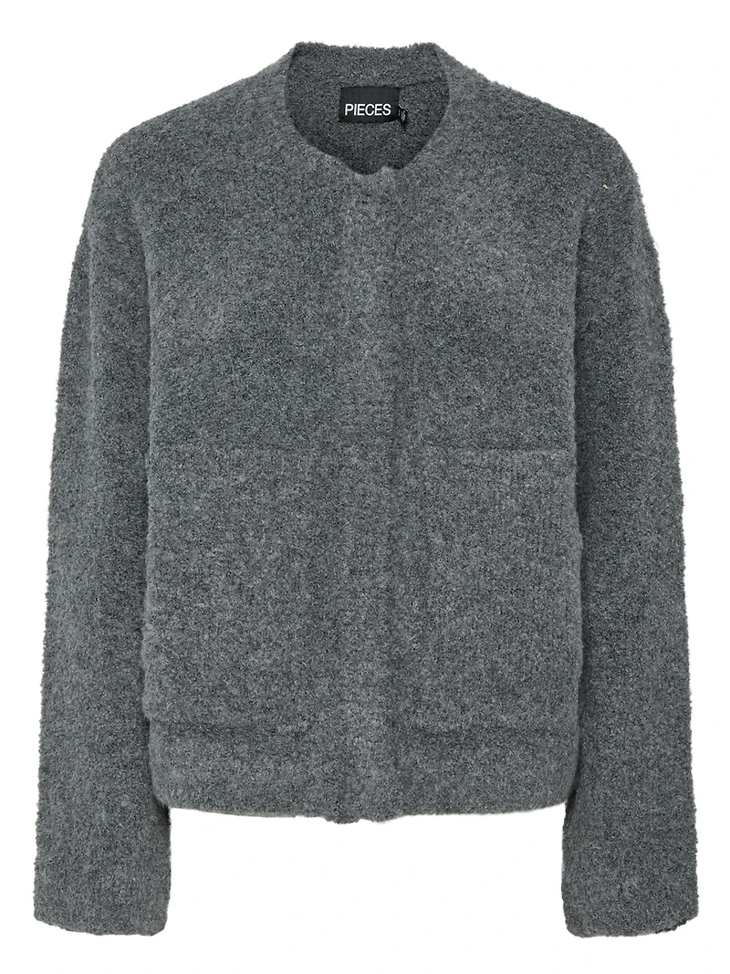 Cori Boucle Knit Bomber Jacket