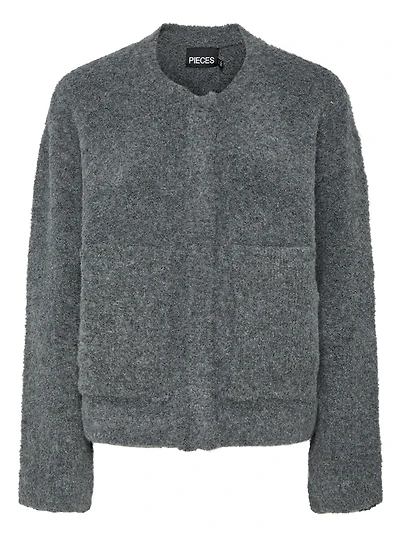 Cori Boucle Knit Bomber Jacket