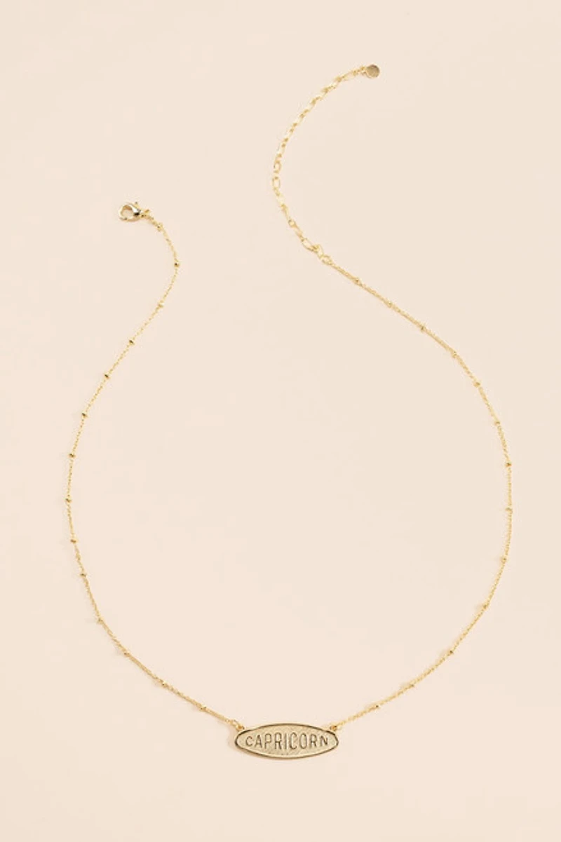 Capricorn Pendant Necklace
