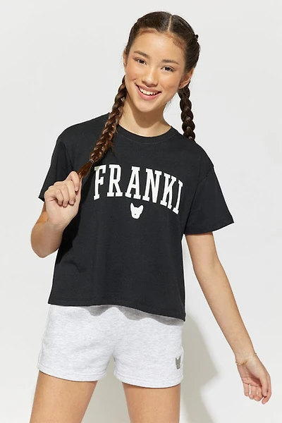 Hello Franki Short Sleeve Logo Tee for girls
