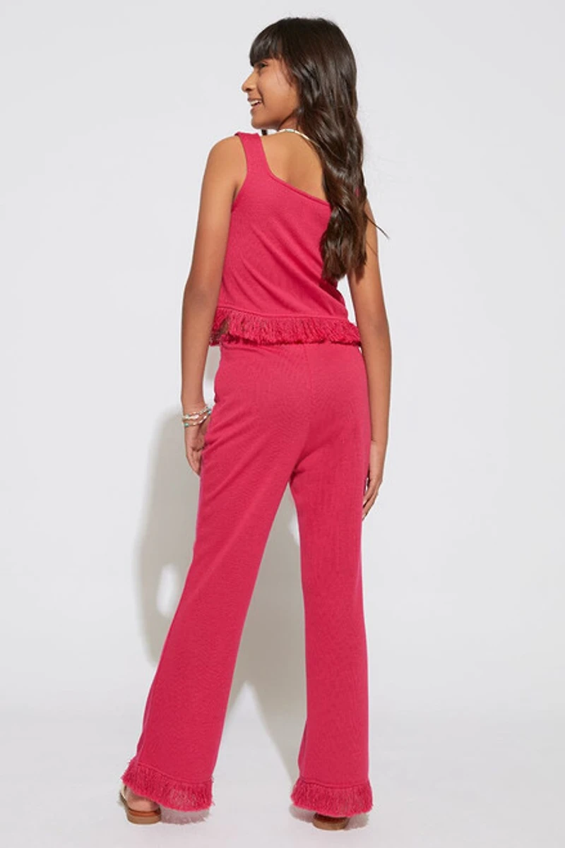 Hello Franki Crochet Fringe Pants for girls