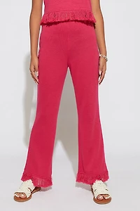 Hello Franki Crochet Fringe Pants for girls