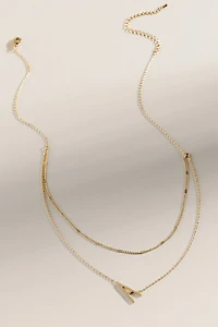 Layered Initial Necklace