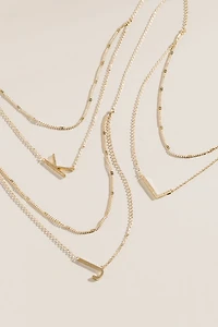 Layered Initial Necklace