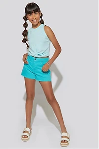 Hello Franki Twist Front Tank Top for girls