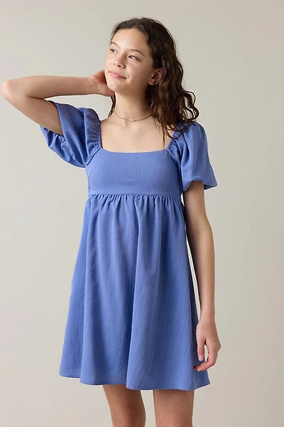 Hello Franki Linen Bow Back Dress for girls