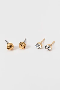 Hello Franki Crystal Stud Earring Set for girls