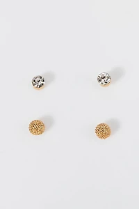 Hello Franki Crystal Stud Earring Set for girls