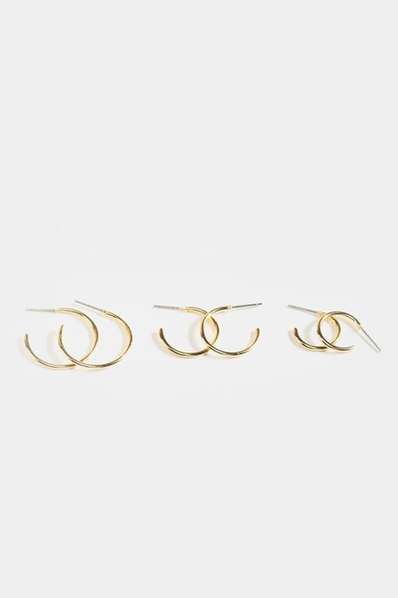 Averie Huggie Hoop Set