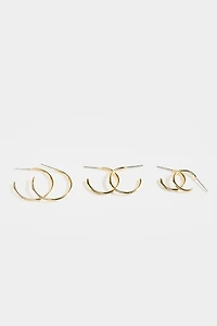 Averie Huggie Hoop Set