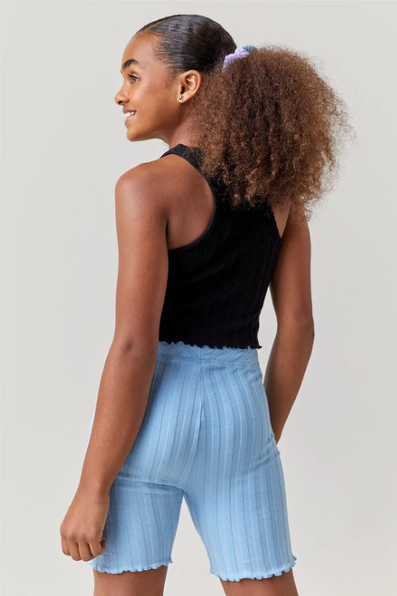 Hello Franki Ribbed Biker Shorts for girls