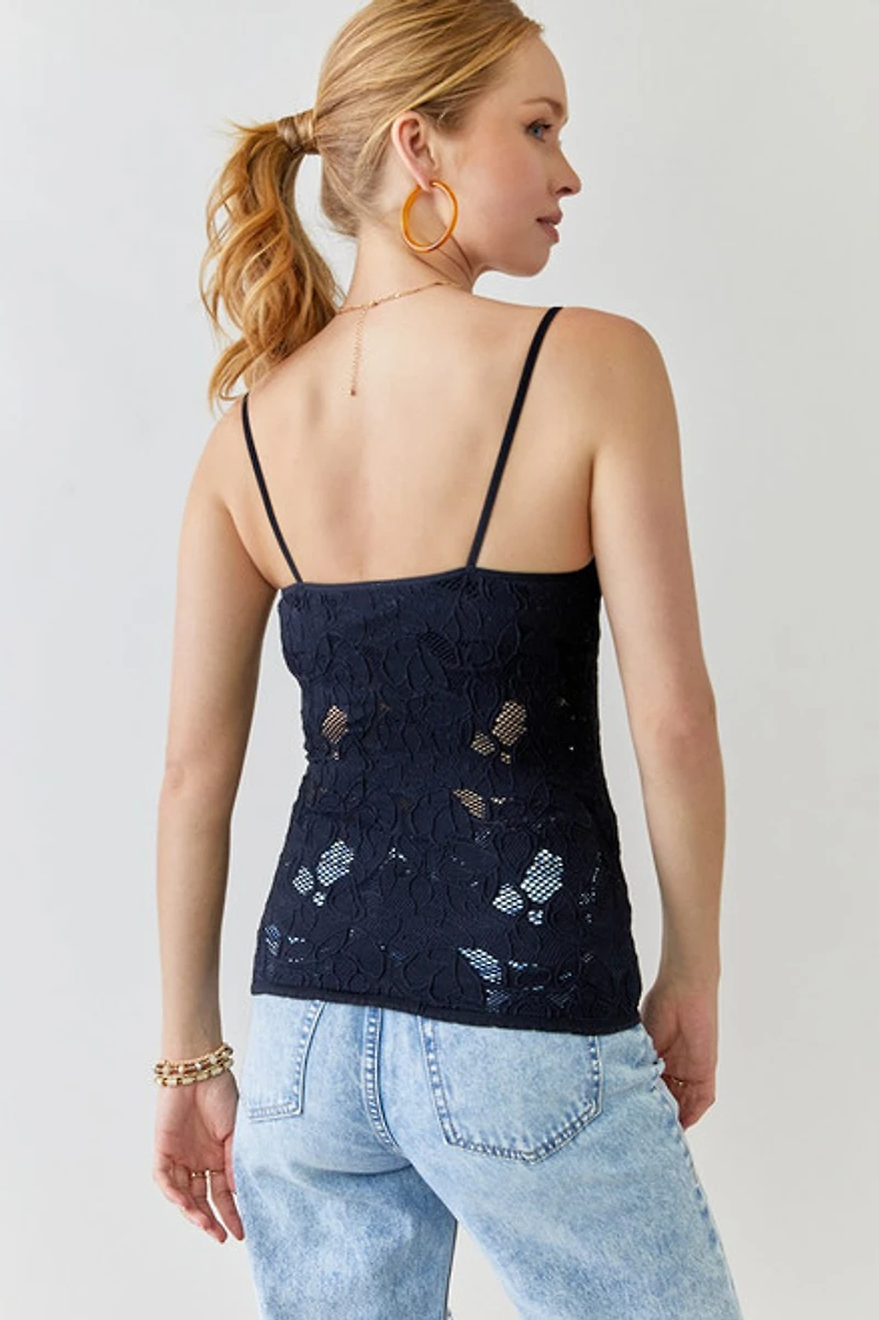 Tami Crochet Knit Cami