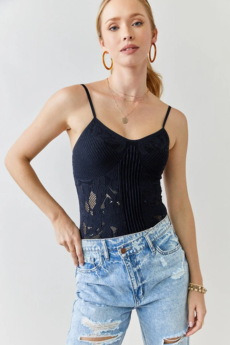Tami Crochet Knit Cami