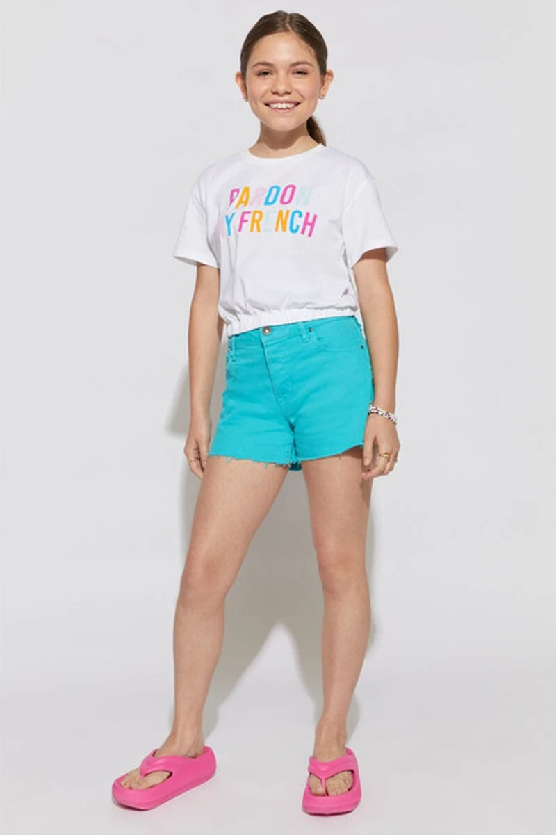 Hello Franki Pardon My French Tee for girls