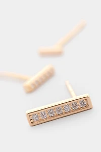 Kiana CZ Bar Stud Set