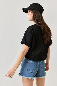 Becca Boxy Soft Rib Knit Tee