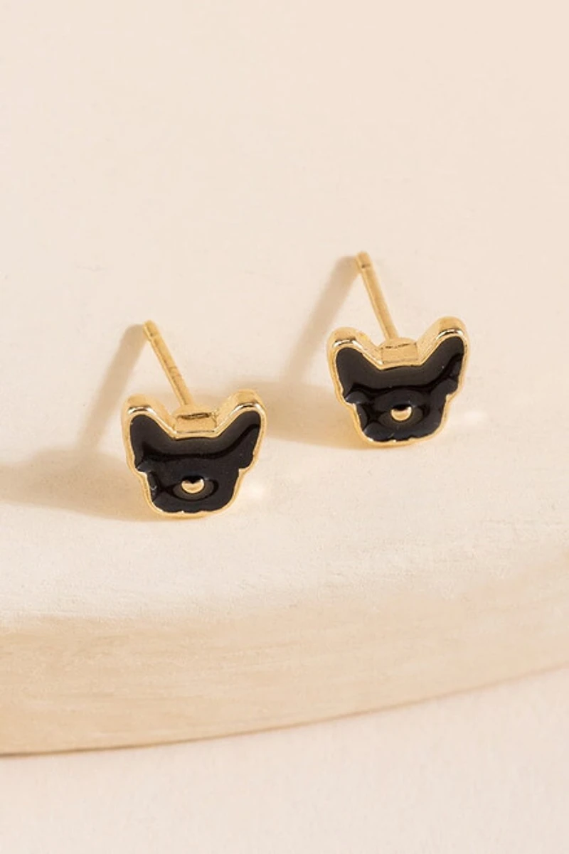 Hello Franki Frenchie Stud Earrings for girls