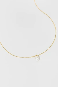 Ellie Freshwater Pearl 14K Gold Dipped Necklace