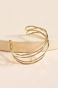 Cassidy Twisted Hammered Cuff Bracelet