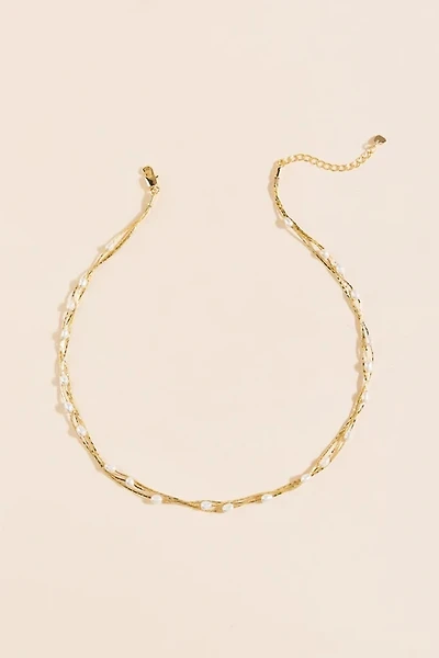 Amelia Freshwater Pearl Station Necklace