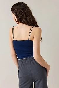 Hello Franki Navy Seamless Double Strap Cami for girls